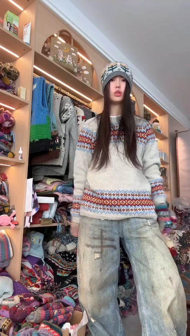 羊毛费尔岛套头毛衣