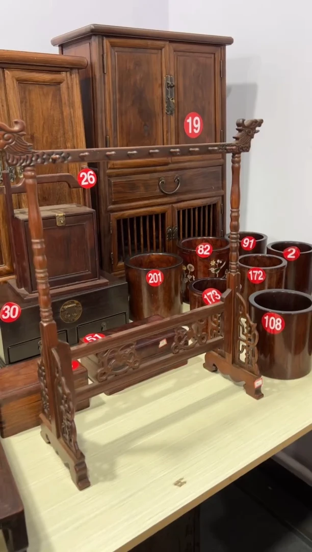 木小*木 花梨木活拆毛笔架