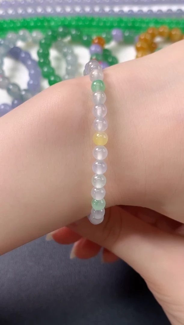 未镶嵌手串翡翠D458|4800