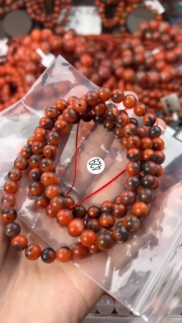 南红玛瑙手串未镶嵌7+