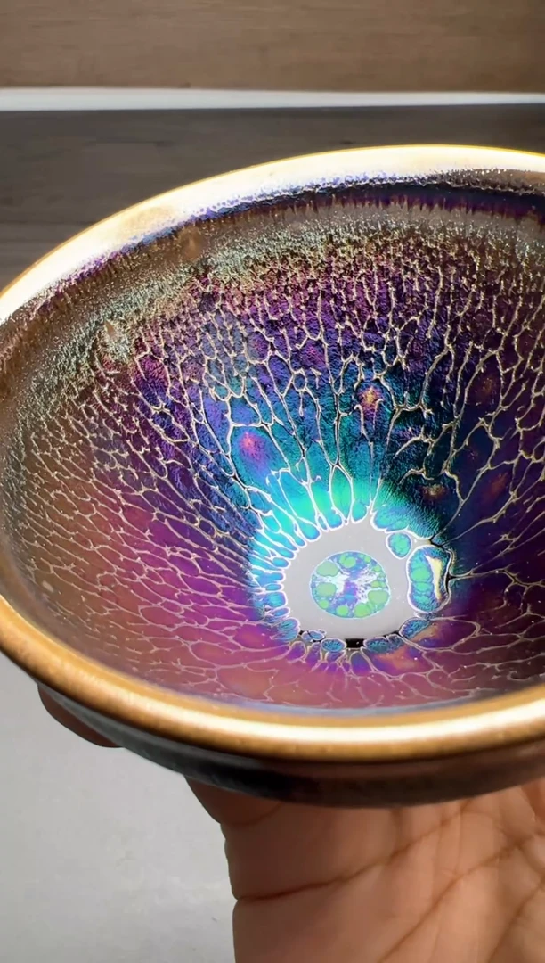 茶盏建窑建盏 福利七彩