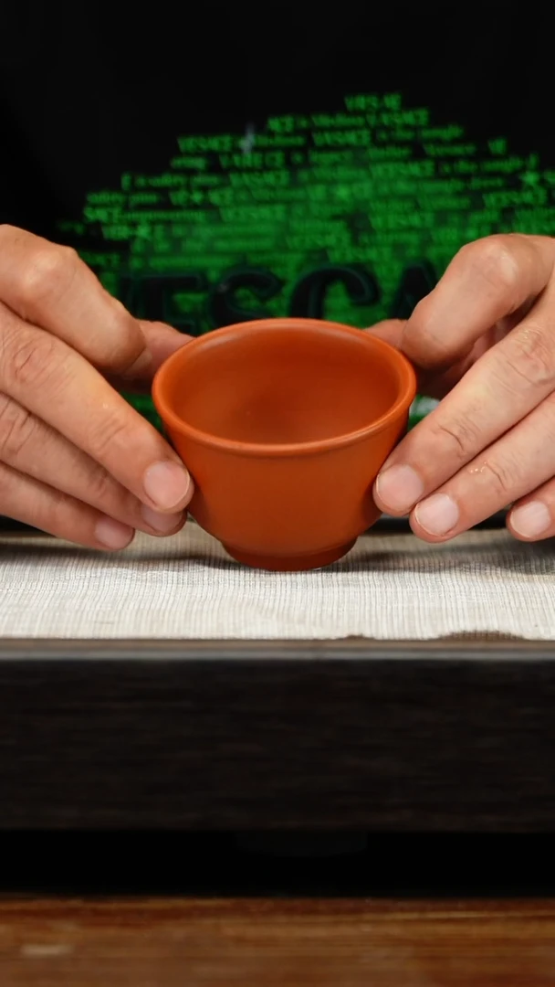 茶壶紫砂朱泥小口杯