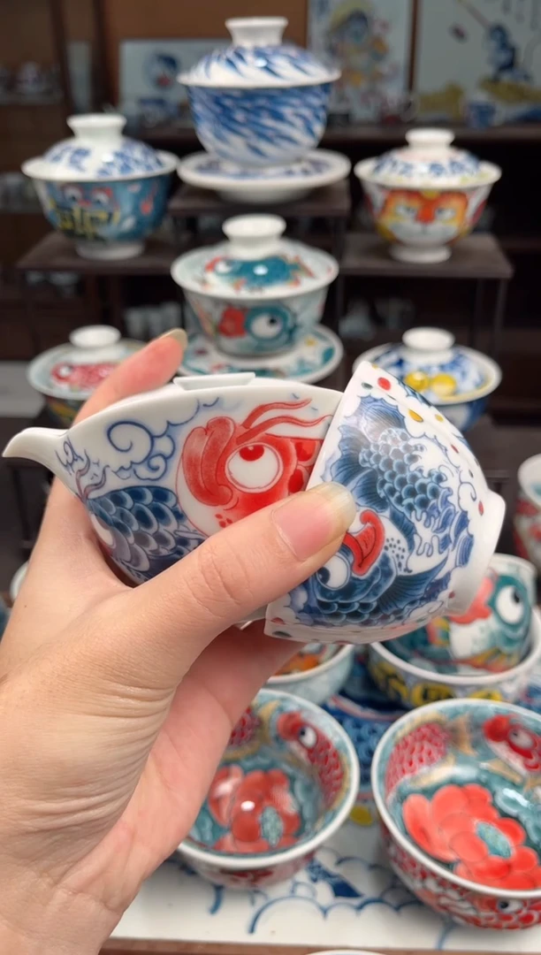 拙明院（微瑕价格）手抓壶+两个三方杯