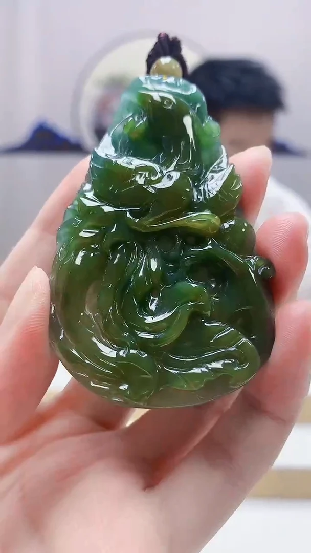 未镶嵌定制翡翠5028zm-毛货挂件77