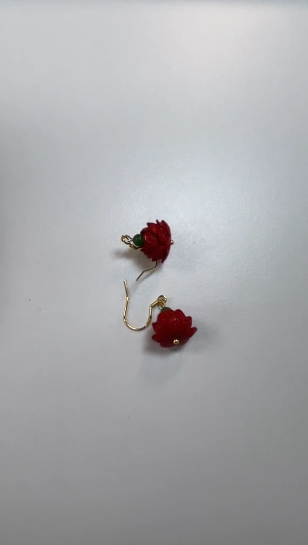 合金朱砂材质耳坠啦*拉合金 朱砂材质 耳坠 啦*拉