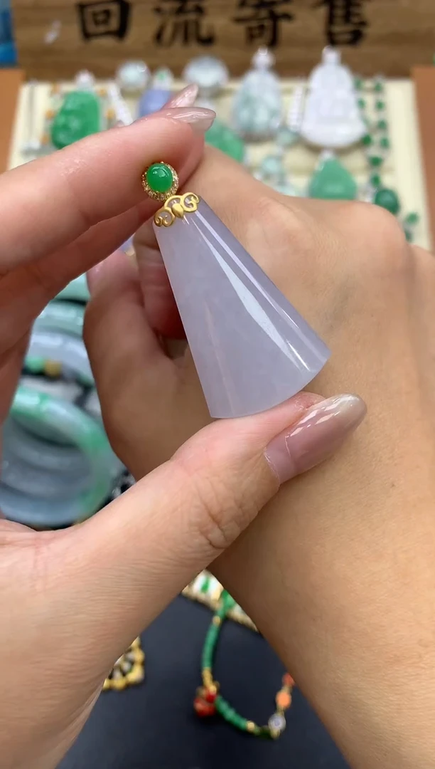 【闪购商品】翡翠颈饰18K金镶嵌210-中国好珍宝