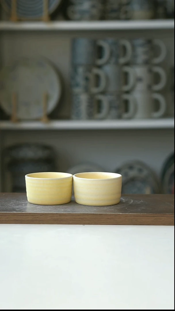陶出澳洲TK蜂蜜色小茶杯70ml@4-2@微瑕
