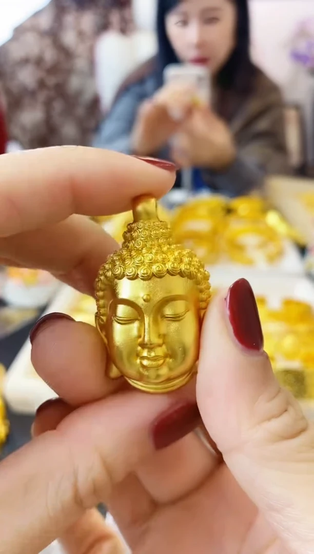 合金无001佛头吊坠