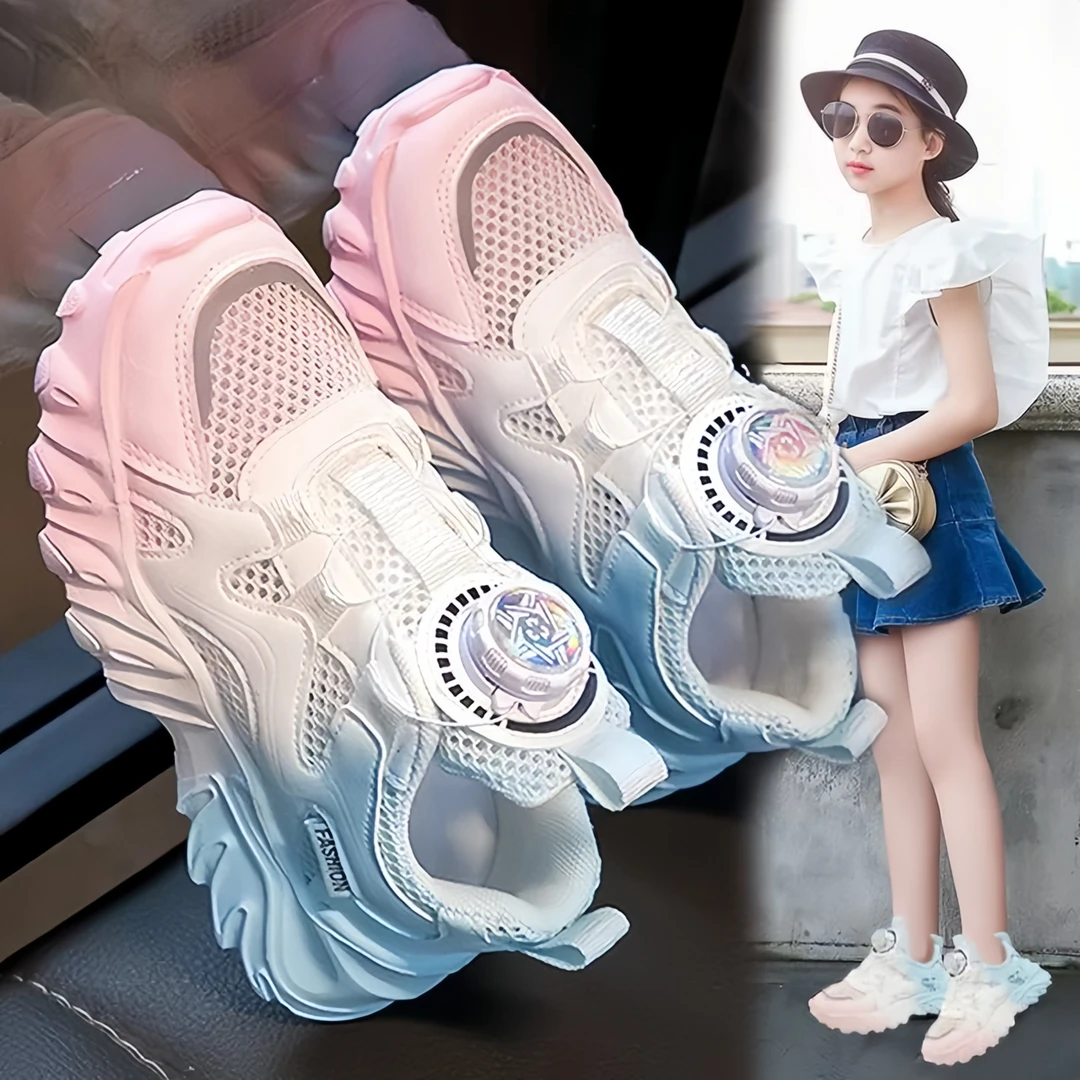 女童鞋阿童木夏季新款儿童鞋子运动鞋女孩老爹鞋网面透气网鞋夏款