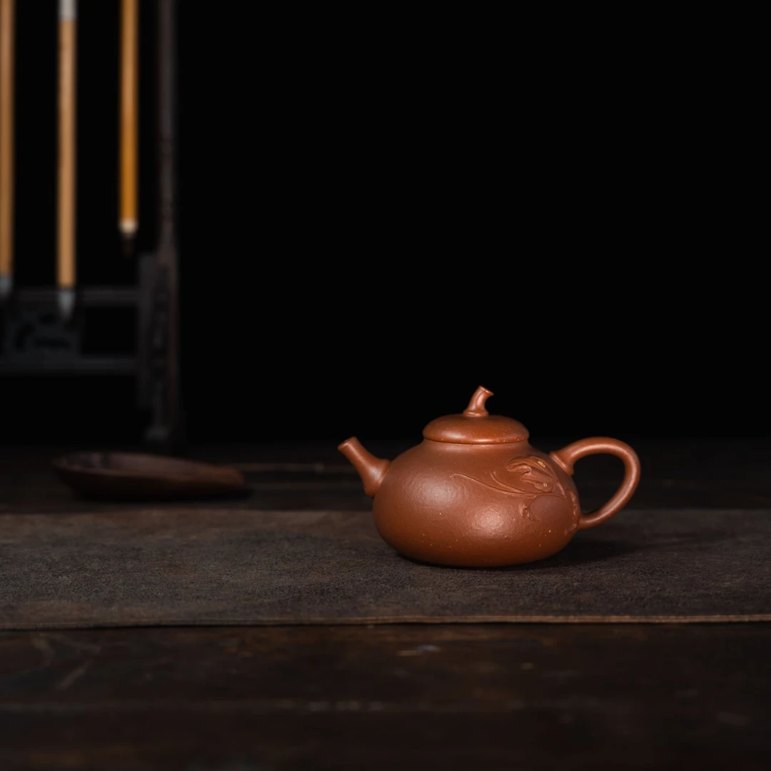 乐晟堂 佘永锋《葫芦》朱泥调砂 195cc