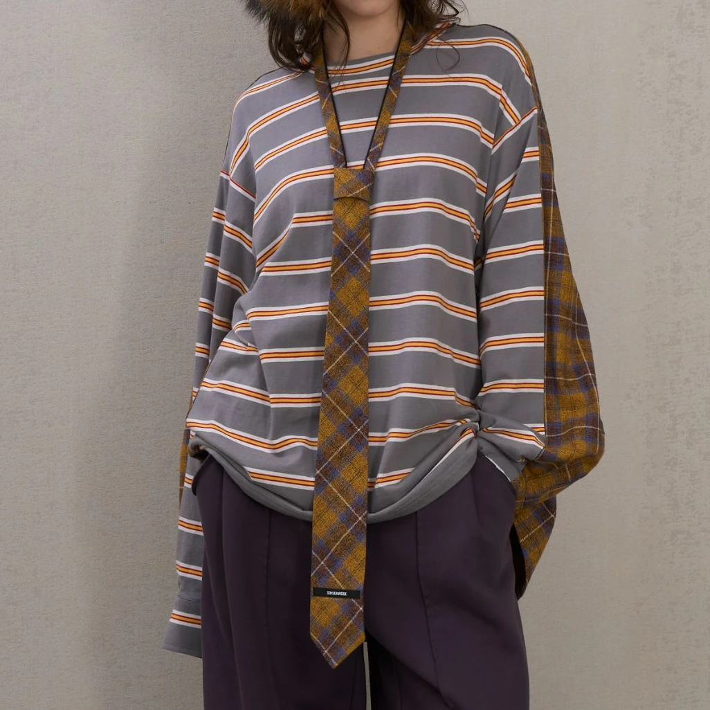 【LOCAT】 senseaweek   撞色格纹可调节领带  SA938