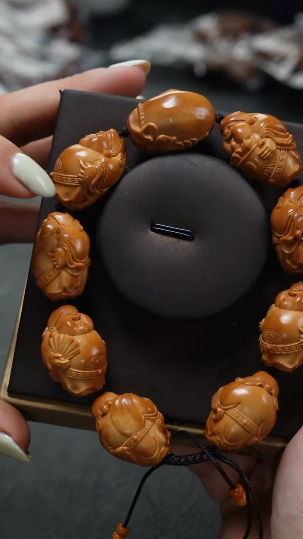 橄榄核手串/手链鱼子精品核雕