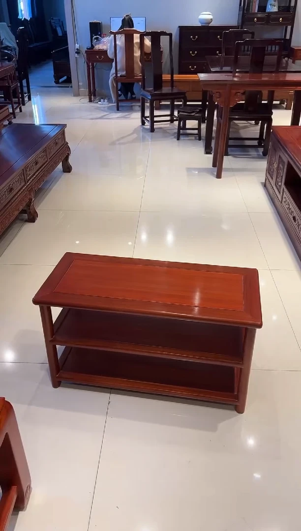 花梨木类成套家具换鞋凳