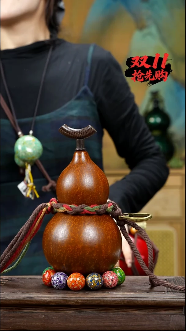 XB012大漆酒葫芦不包手串