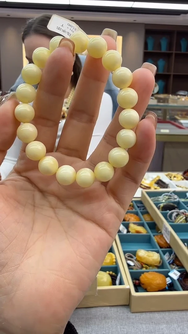 手链琥珀未镶嵌79秒拍号 假一罚三 11mm