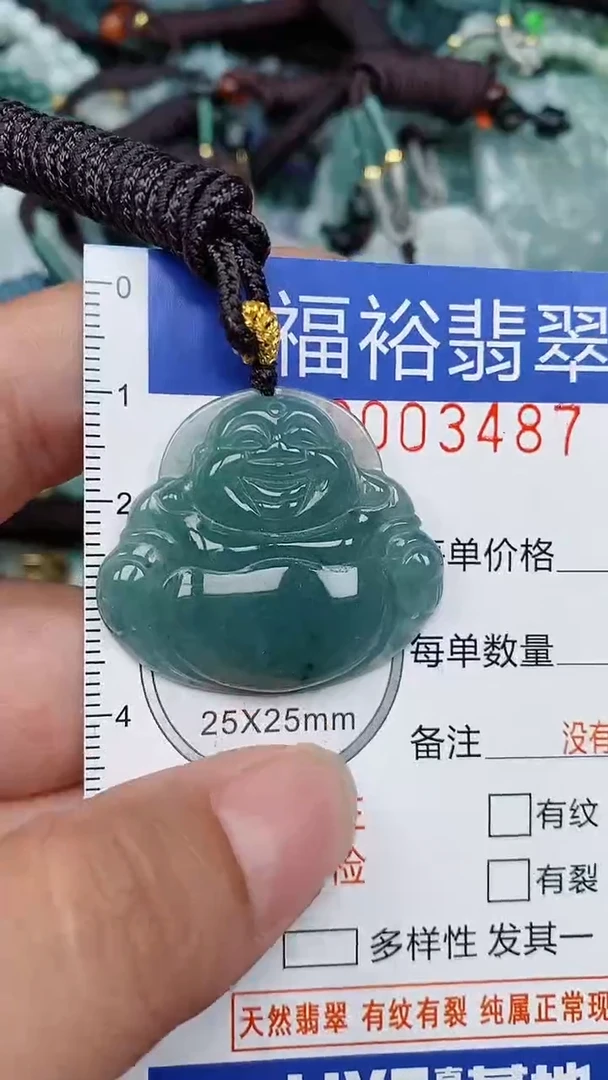 翡翠未镶嵌颈饰...0003487