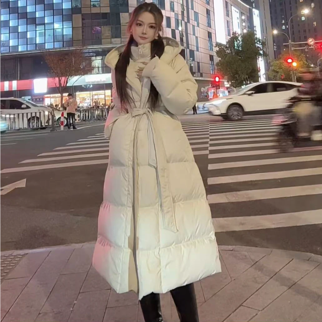 【DAYUNI】归国大小姐矜贵千金风显瘦显比例保暖绝美白鸭绒羽绒服1