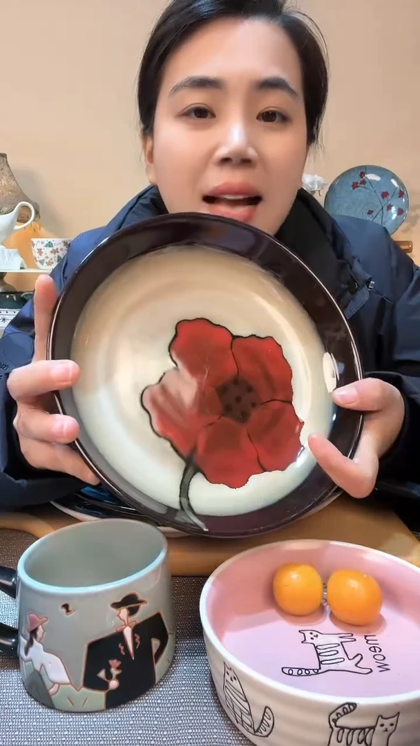 【闪购商品】瓷片瑕疵款划痕 8.5英寸深盘 介意勿拍