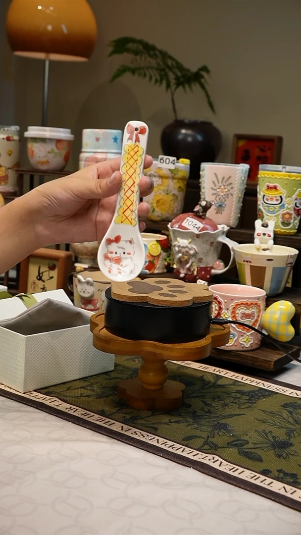 瓷【不带盒子】795高温釉下彩