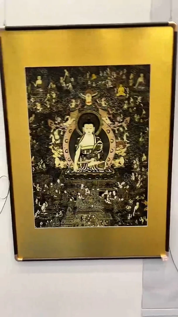 卷轴画1唐卡唐卡框001