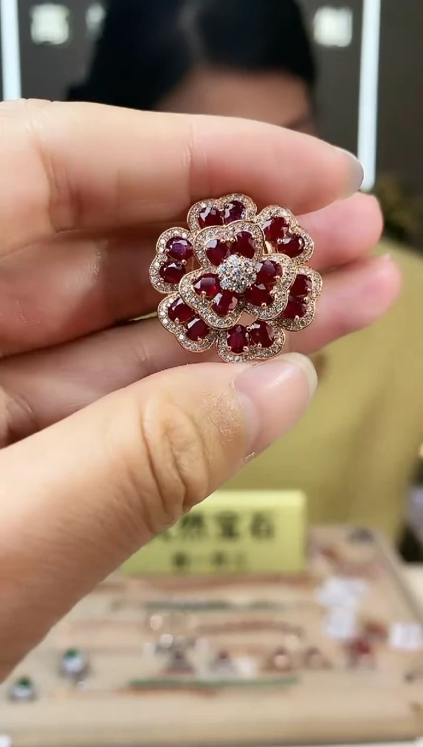 【闪购商品】红宝石手饰银S925镶嵌手饰