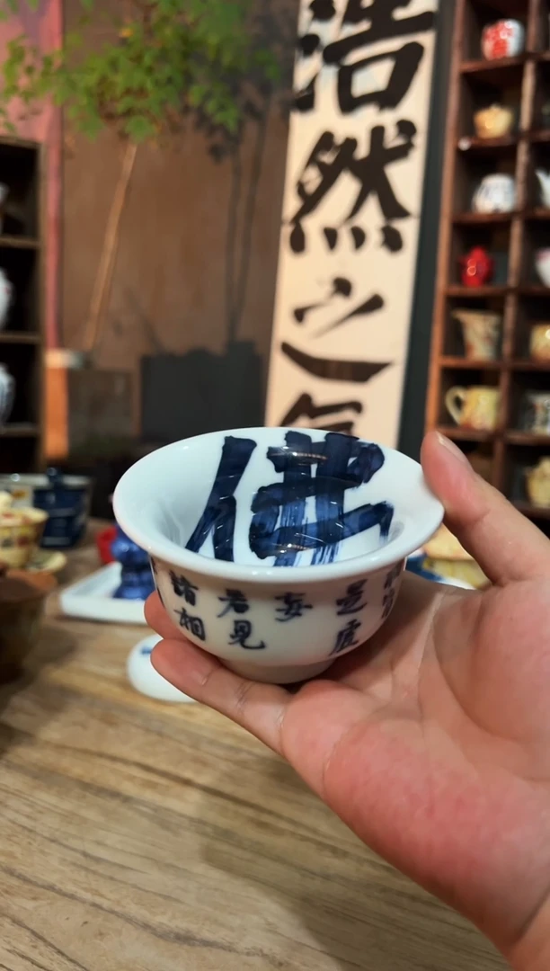 观云听雨原创手绘茶具