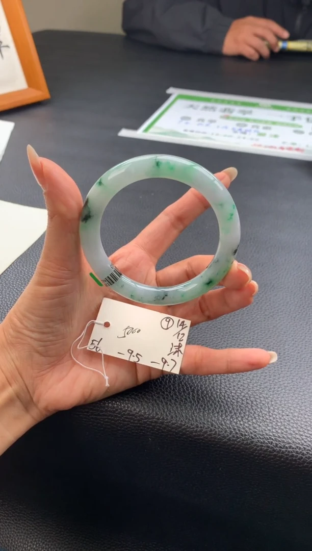 未镶嵌手镯翡翠半**雨翡翠手镯 下单联系小耳机#9