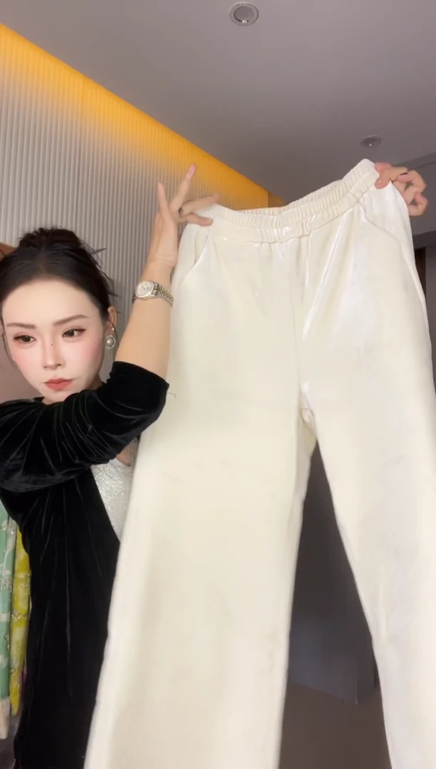 5006 白色加绒裤子 L85-105