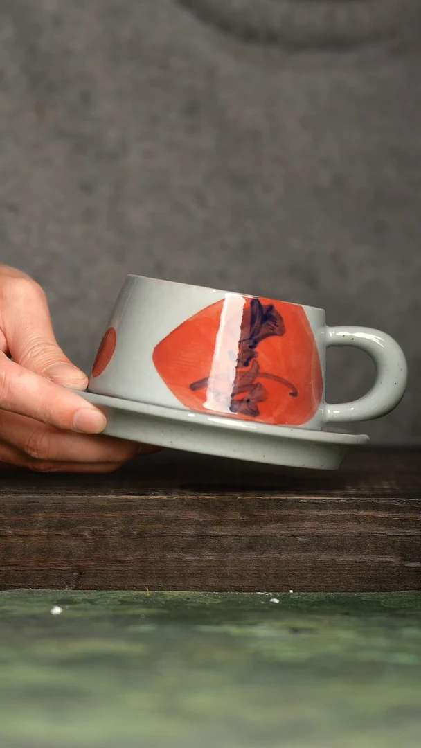 【闪购商品】杯青诗手工手绘瓷器