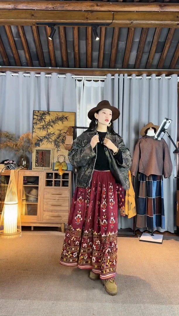 咯**哈设计师款彩绘鹅绒外套