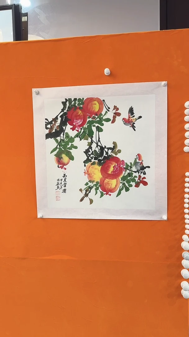 【闪购商品】国画明锐知足常乐两平尺国画