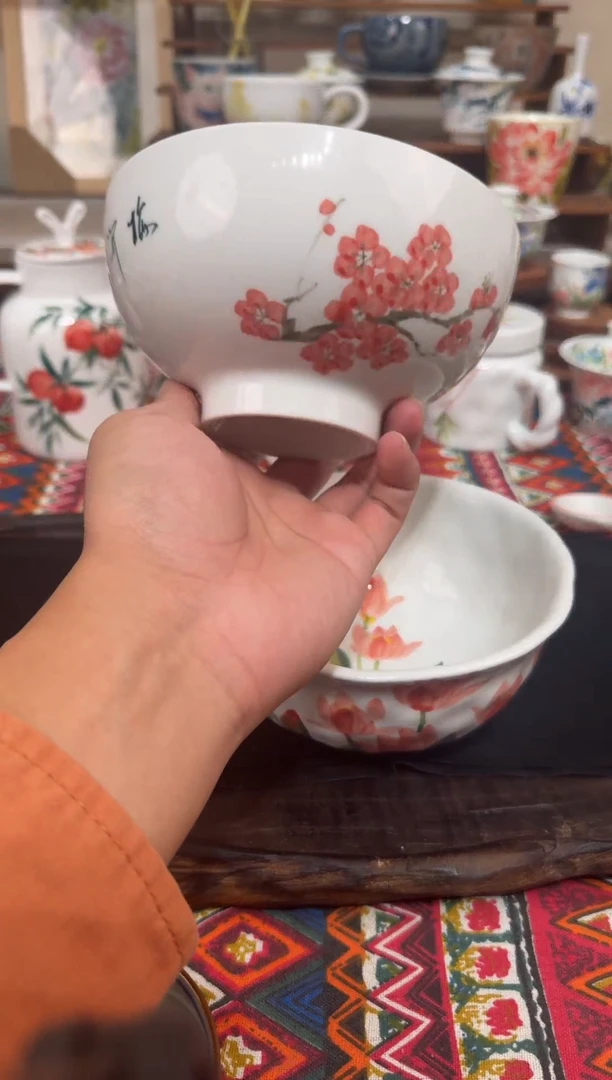 瓷片陶瓷景德镇高温陶瓷福利开炸