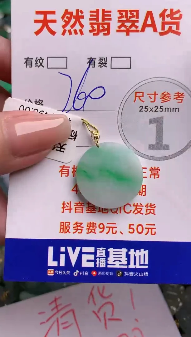 翡翠18K金镶嵌颈饰0482103836