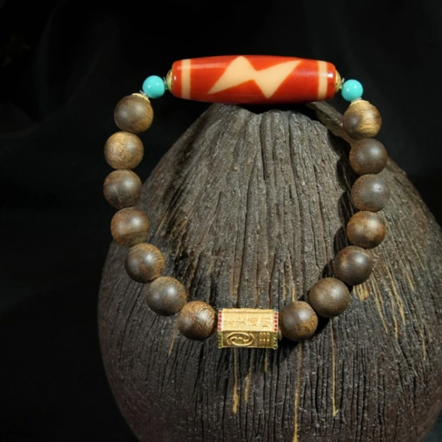 木火通明 七星连珠沉香手链18K金S30928