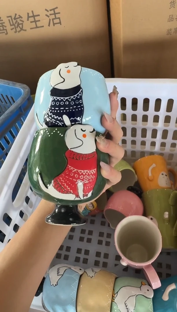 陶瓷【唯品瓷】手工手绘陶瓷直播间