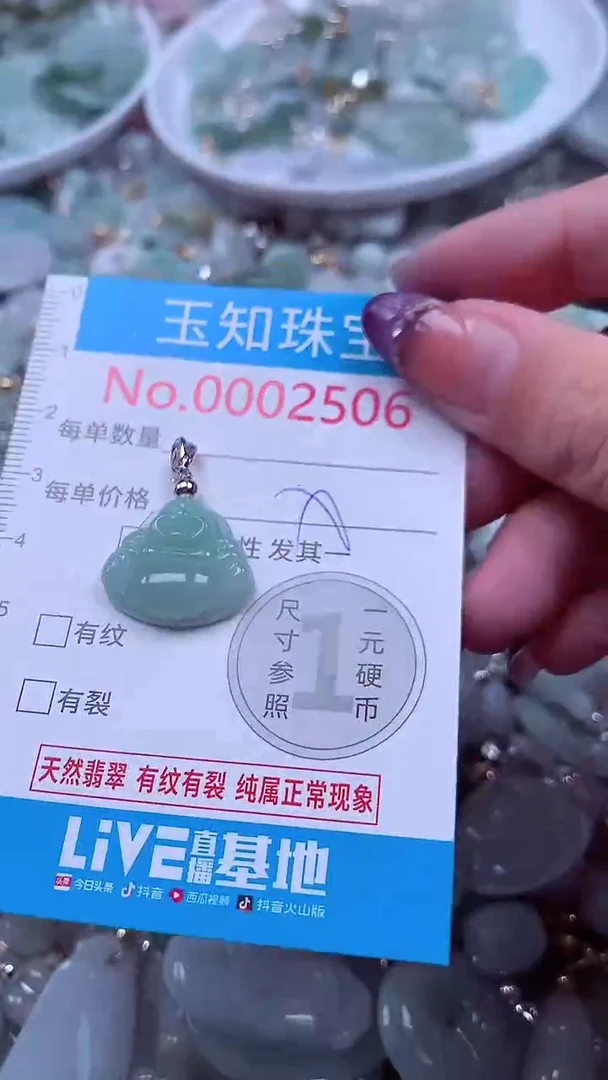 翡翠未镶嵌吊坠(不含链)2506