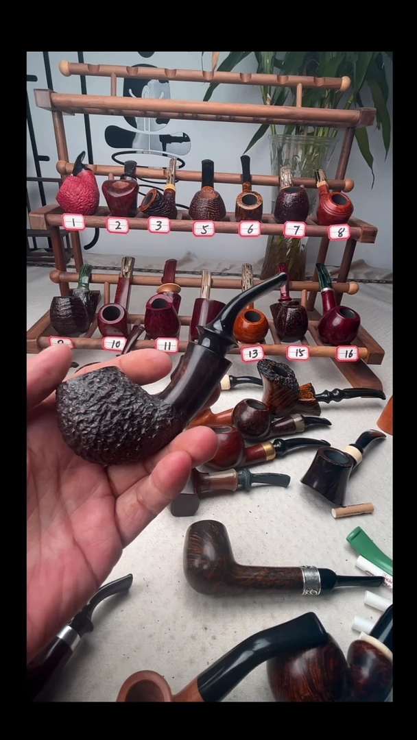 意大利石楠木手工打磨烟斗