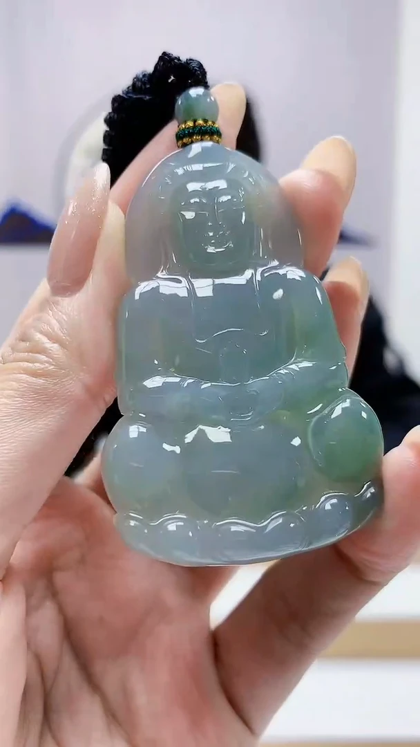 未镶嵌定制翡翠4917MM-毛货挂件51