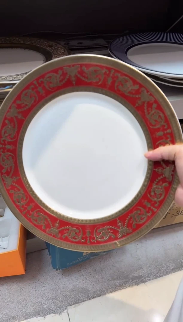 瓷片12英寸平盘 1个