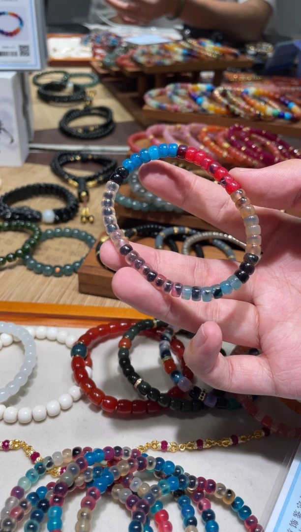 未镶嵌手串玛瑙/玉髓6mm直切糖心玛瑙手串