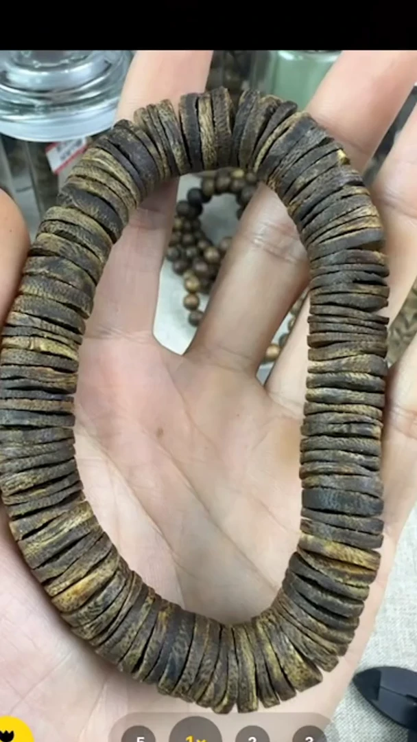【闪购商品】沉香手串种植绿棋乌身片珠31