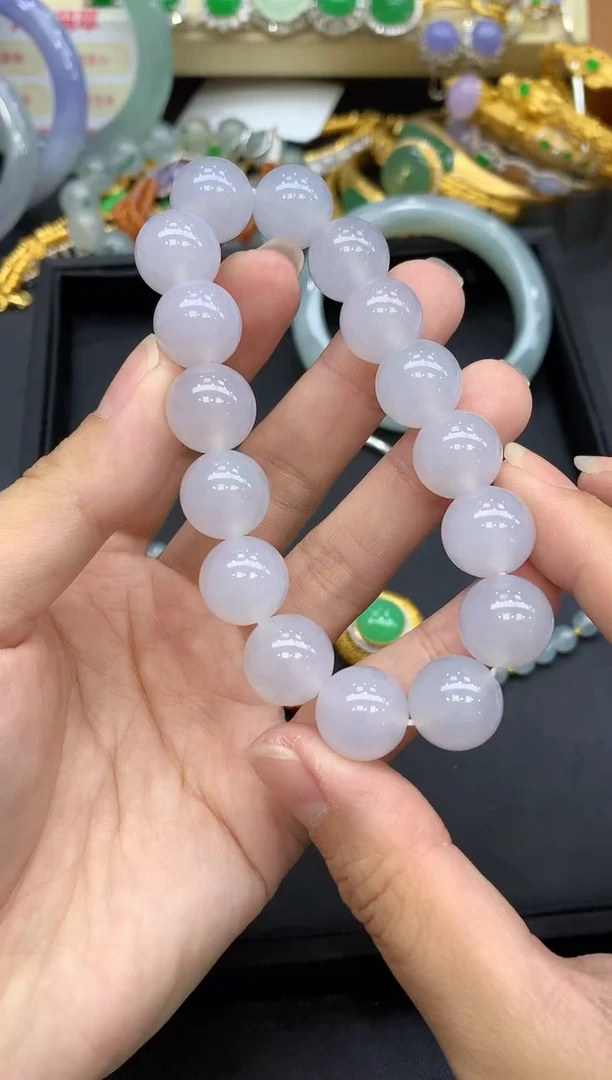 未镶嵌手串翡翠641-中国好珍宝