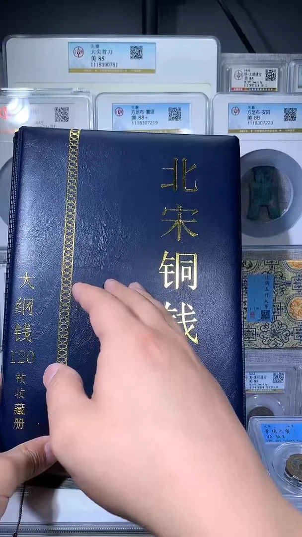 【闪购商品】铜御泉收藏北宋大纲钱币册120枚