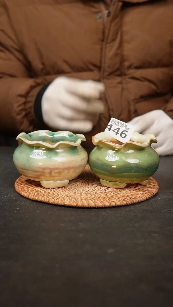 【闪购商品】瓷片446泥泥手工花盆