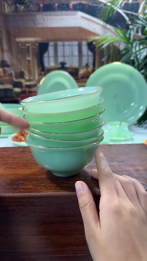 【闪购商品】... 4.5英寸玉瓷碗6个口径11.5厘米