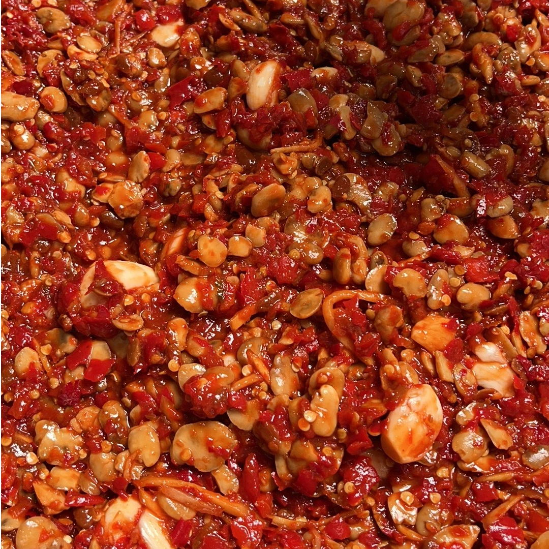 洪湖米之团辣椒酱团精选本地豌豆酱现做现发顺丰包邮