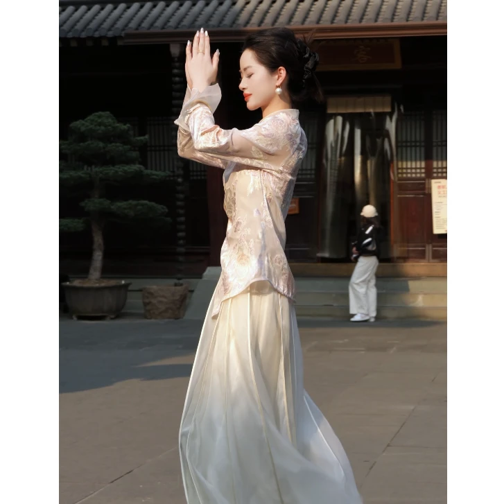 【锦绣】2025夏季新中式国风轻薄防晒衬衫高端轻奢小衫G8091