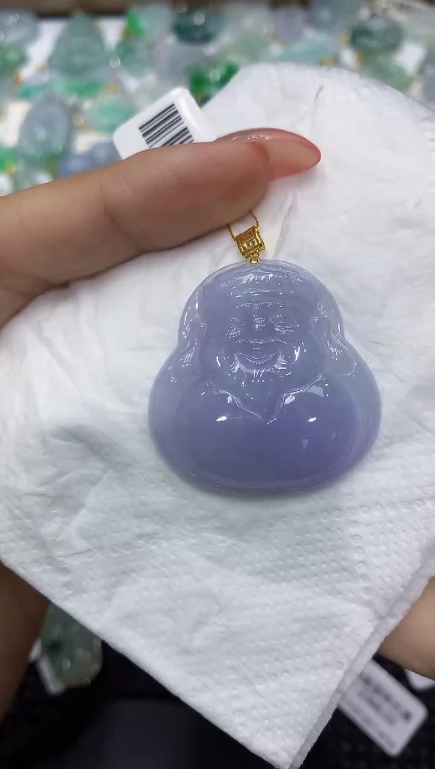 颈饰18K金镶嵌翡翠111111111111