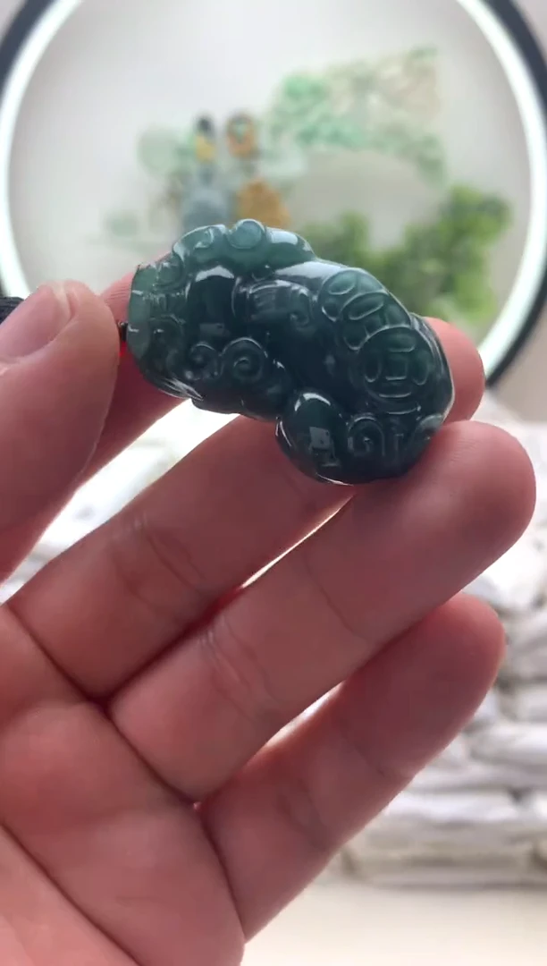 颈饰未镶嵌翡翠貔貅