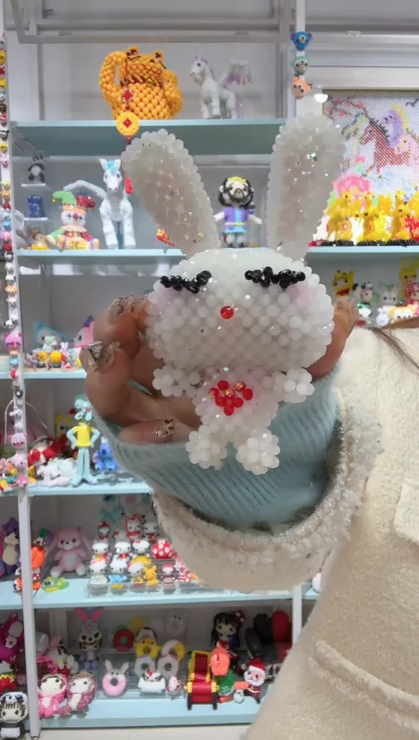 玻璃04061卡4水晶爱心兔材料包1套